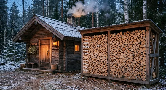 Укладка дров в Якутске, улица Заречная, 15